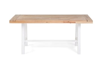 Scania Hagebord + 2 Benker 80 cm - Hvit - Hagemøbler - Hagegruppe - Spisegrupper hage