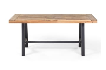 Scania Hagebord + 2 Benker 80 cm - Svart - Hagemøbler - Hagegruppe - Spisegrupper hage