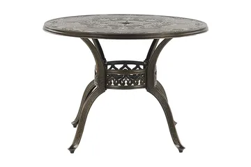 Scario Spisegruppe 100 cm + 4 Stoler - Brun - Hagemøbler - Hagegruppe - Spisegrupper hage