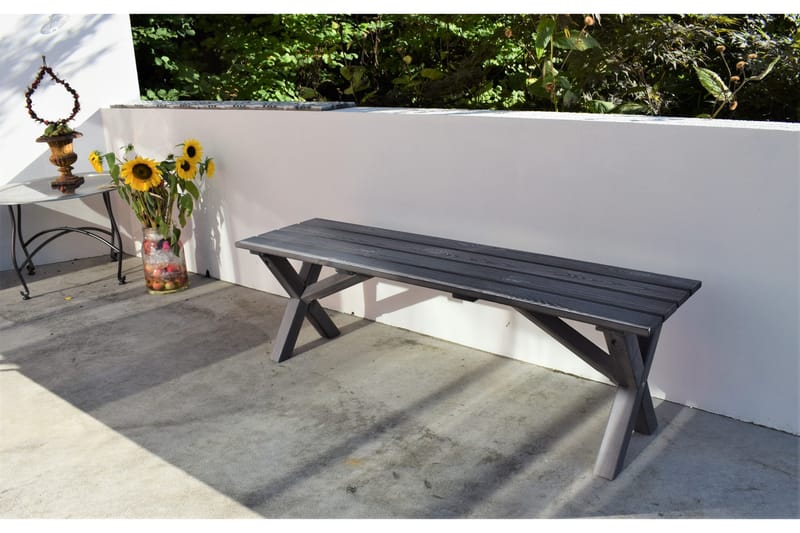 Scottsdale Spisegruppe 150 cm + 2 Solanum Stoler - Grå - Hagemøbler - Hagegruppe - Spisegrupper hage