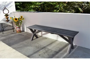 Scottsdale Spisegruppe 150 cm + 2 Solanum Stoler - Grå - Hagemøbler - Hagegruppe - Spisegrupper hage