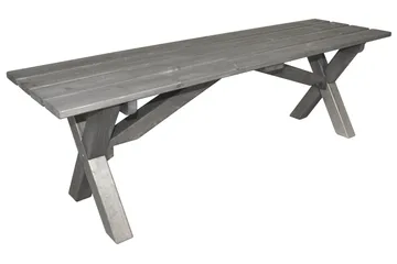 Scottsdale Spisegruppe 150 cm + 2 Solanum Stoler - Grå - Hagemøbler - Hagegruppe - Spisegrupper hage