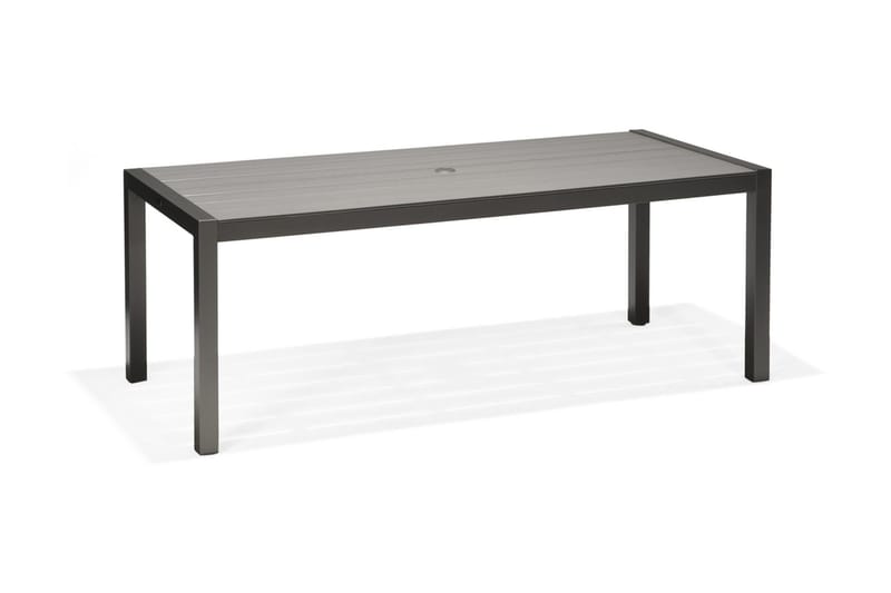 Solana Spisegruppe 201 cm + 8 Posisjonsstoler - Grå - Hagemøbler - Hagegruppe - Spisegrupper hage