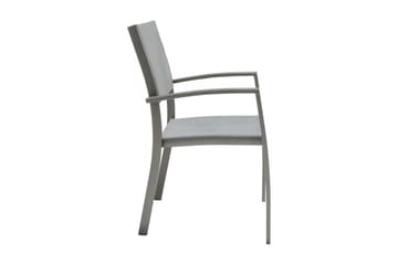 Solana Spisegruppe 88 cm + 4 Stoler - Grå - Hagemøbler - Hagegruppe - Spisegrupper hage