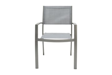 Solana Spisegruppe 88 cm + 4 Stoler - Grå - Hagemøbler - Hagegruppe - Spisegrupper hage