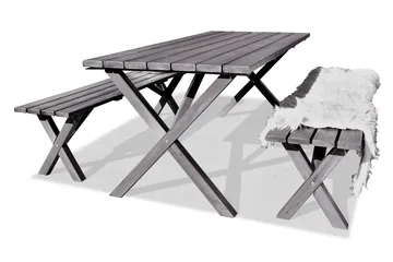 Spisegruppe Scottsdale Fasta 190 + 6 Kungshamn Stol Shabby C - KWA - Hagemøbler - Hagegruppe - Spisegrupper hage
