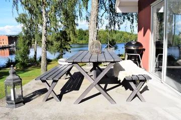 Spisegruppe Scottsdale Fasta 190 + 6 Kungshamn Stol Shabby C - KWA - Hagemøbler - Hagegruppe - Spisegrupper hage