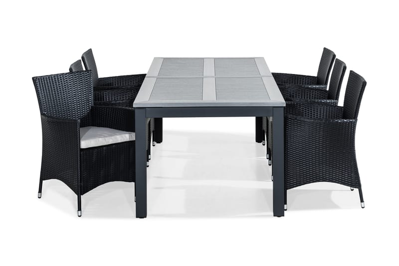 Thor Lenestol Monaco Forlengningsbart Spisebord 220x100 cm - Hagemøbler - Hagegruppe - Spisegrupper hage