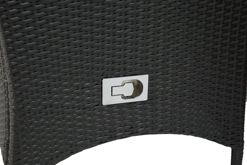 Thor Spisegruppe Ø140+6 Jenny Regulerbare Stoler - Svart - Hagemøbler - Hagegruppe - Spisegrupper hage