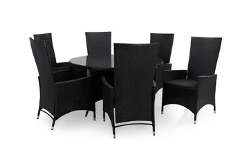 Thor Spisegruppe Ø140+6 Jenny Regulerbare Stoler+Puter