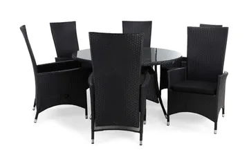 Thor Spisegruppe Ø140+6 Jenny Regulerbare Stoler+Puter