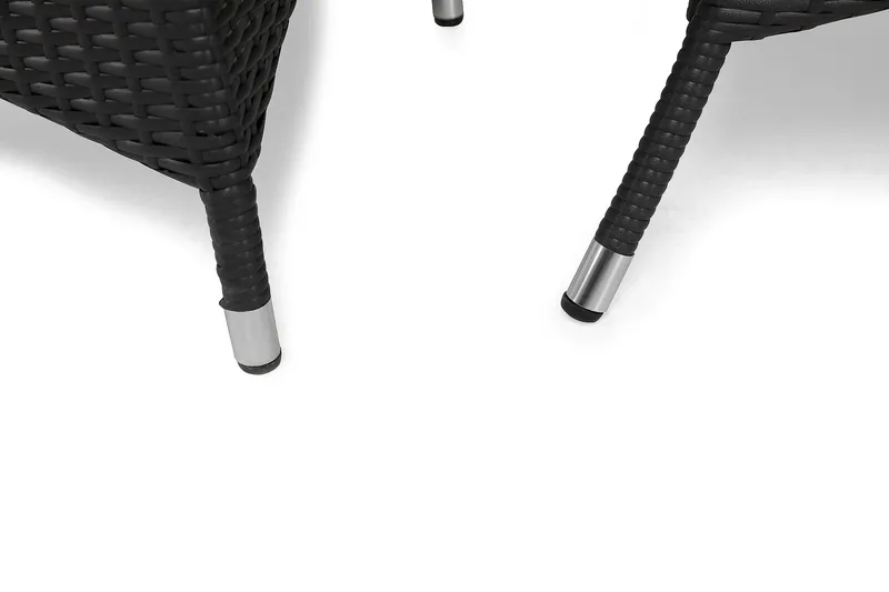 Thor Spisegruppe 140+4 Jenny Regulerbare Stoler - Svart - Hagemøbler - Hagegruppe - Spisegrupper hage