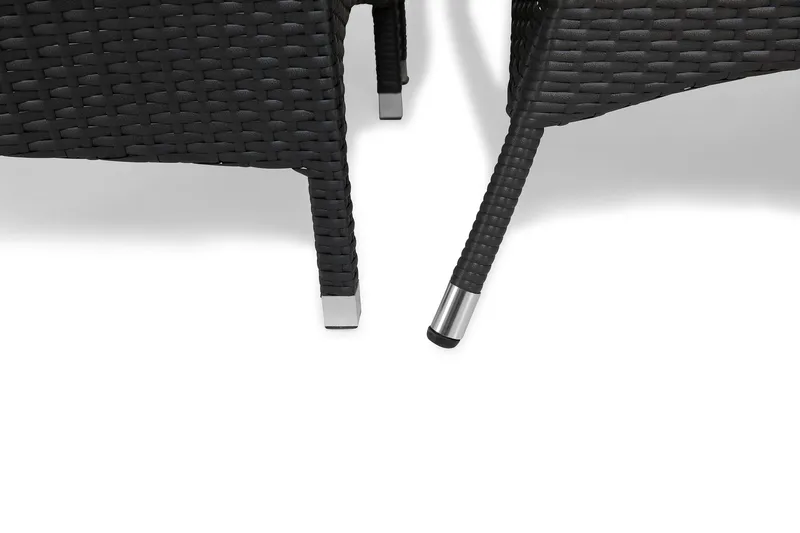 Thor Spisegruppe 140+4 Thor Lyx Stoler - Svart - Hagemøbler - Hagegruppe - Spisegrupper hage