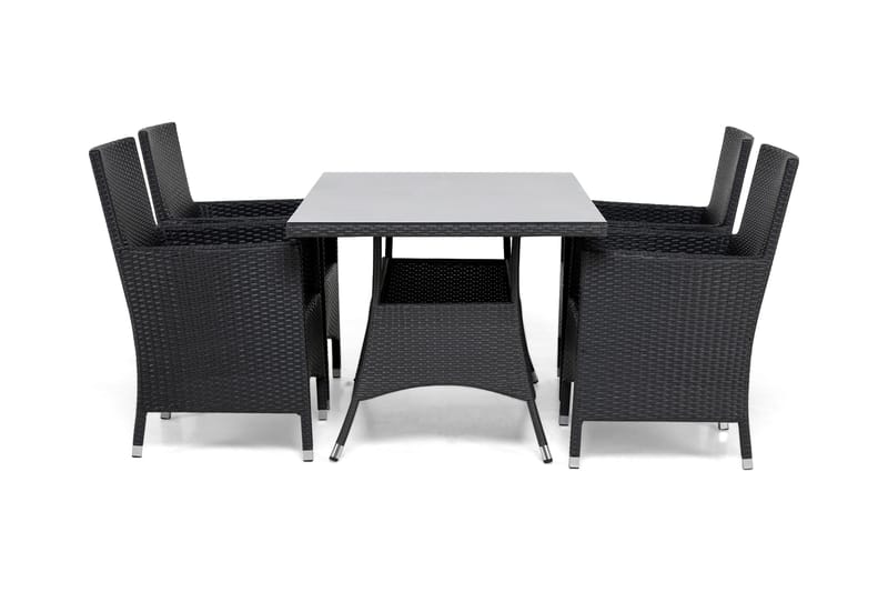 Thor Spisegruppe 140+4 Thor Lyx Stoler, Svart