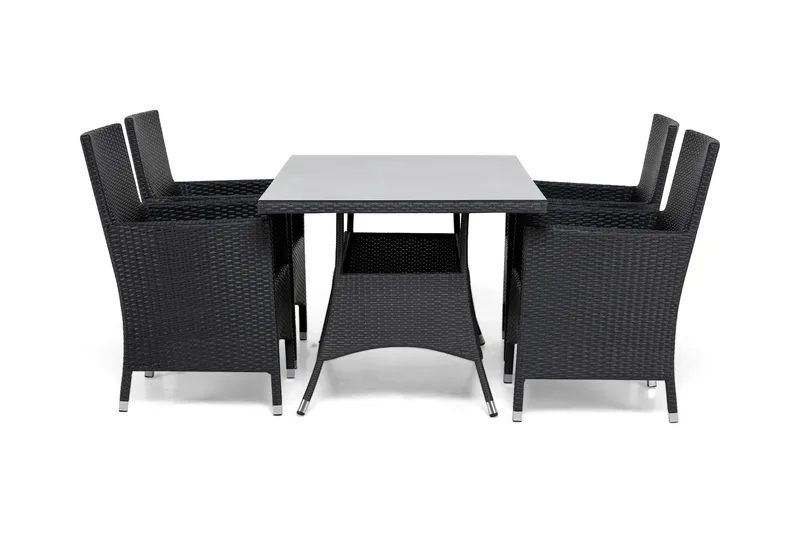 Thor Spisegruppe 140+4 Thor Lyx Stoler, Svart