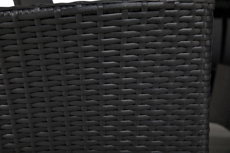 Thor Spisegruppe 140+6 Jenny Regulerbare Stoler - Svart - Hagemøbler - Hagegruppe - Spisegrupper hage