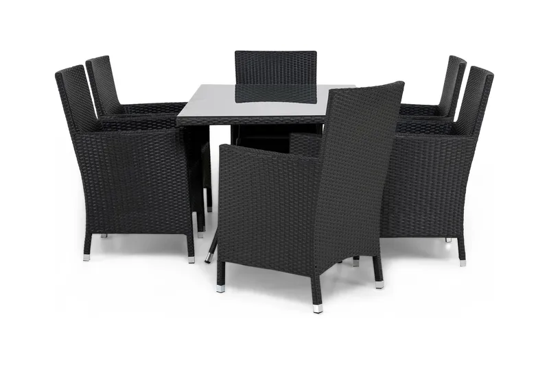 Thor Spisegruppe 140+6 Thor Lyx Stoler, Svart