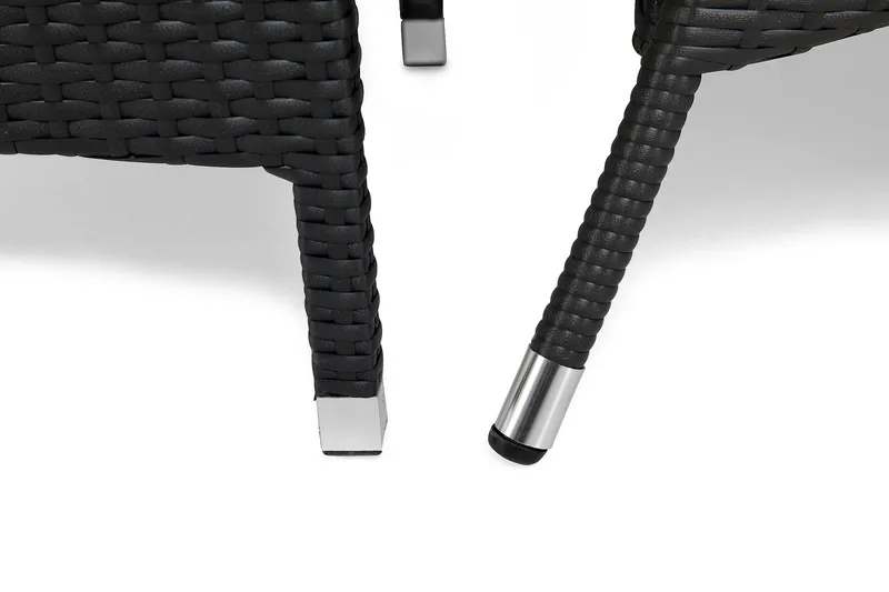 Thor Spisegruppe 140+6 Thor Lyx Stoler - Svart - Hagemøbler - Hagegruppe - Spisegrupper hage