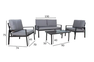 Tifton Hagegruppe - Hagemøbler - Loungemøbler - Sofagruppe utendørs