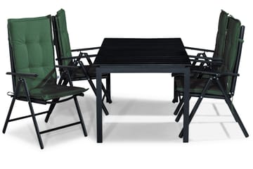 Tunis Spisegruppe 152-210x90 + 4 Maggie Posisjonsstol m Pute