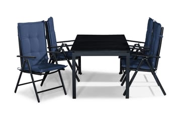 Tunis Spisegruppe 152-210x90 + 4 Maggie Posisjonsstol m Pute