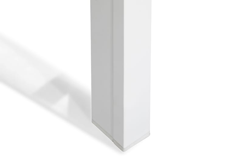 Tunis Spisegruppe 152-210x90 + 4 Stapestoler - Hvit/Grå - Hagemøbler - Hagegruppe - Spisegrupper hage