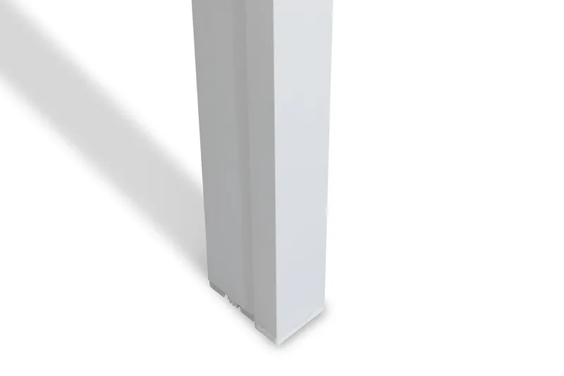 Tunis Spisegruppe 205x90 + 6 Maggie Posisjonsstol - Hvit/Grå - Hagemøbler - Hagegruppe - Spisegrupper hage