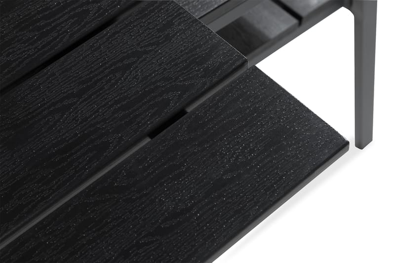 Tunis Spisegruppe 205x90 + 6 Stablestoler - Svart - Hagemøbler - Hagegruppe - Spisegrupper hage