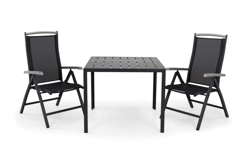 Tunis Spisegruppe 90+2 Monaco Lyx Posisjonsstoler, Svart