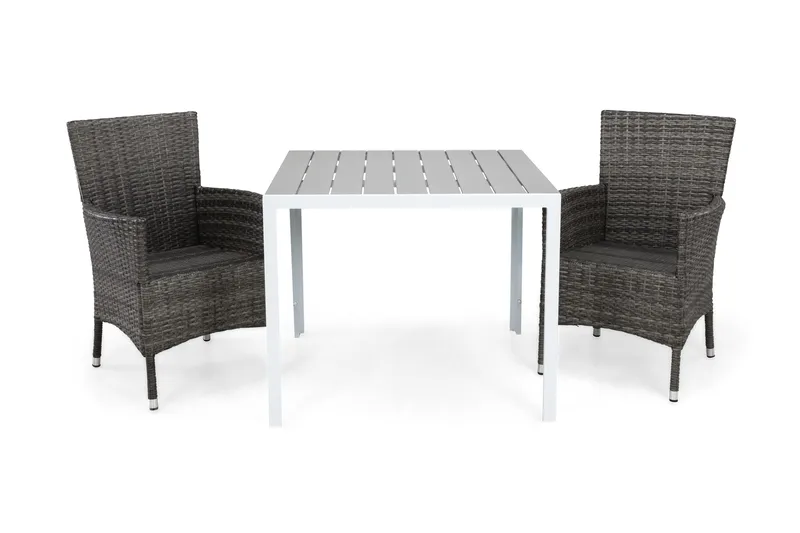 Tunis Spisegruppe 90+2 Thor Stoler, Hvit/Grå