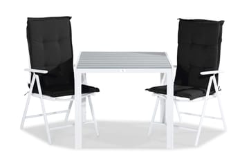 Tunis Spisegruppe 90x90 + 2 Maggie Posisjonsstol m Pute