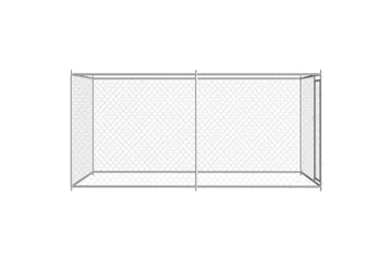 Utendørs hundegård 382x192x185 cm - Silver - Hagemøbler - Hagegruppe - Spisegrupper hage