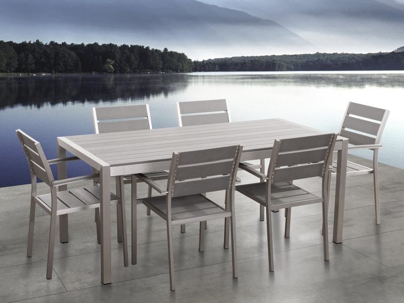 Vernio Spisegruppe - Grå - Hagemøbler - Hagegruppe - Spisegrupper hage