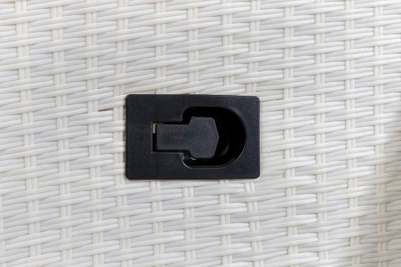 Virya Spisegruppe 160cm + 4 Padova Reclinerstoler - Svart/Natur - Hagemøbler - Hagegruppe - Spisegrupper hage
