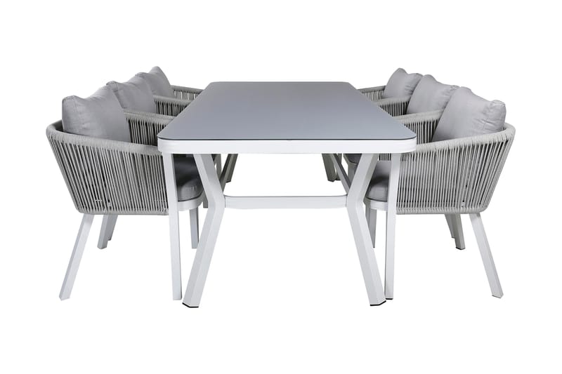 Virya Spisegruppe 160cm + 6 Spisestoler, Brun