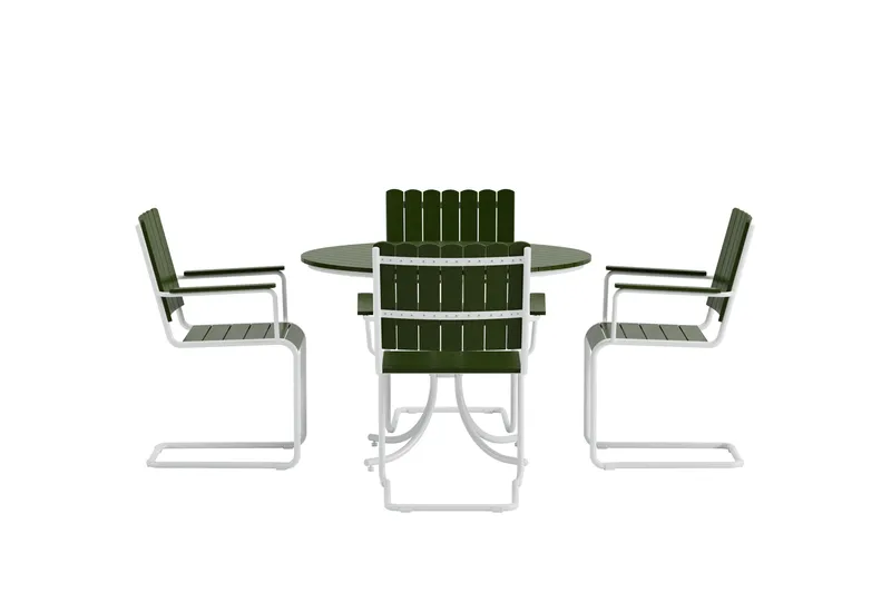Kullaberg Spisegruppe Utendørs - Grønn - Hagemøbler - Hagegruppe - Spisegrupper hage