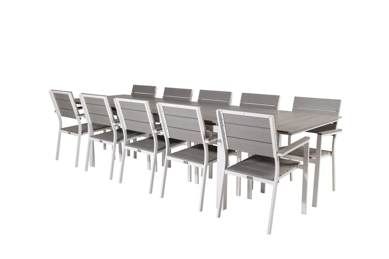 Levels Spisegruppe + 10 stoler - Hagemøbler - Hagegruppe - Spisegrupper hage