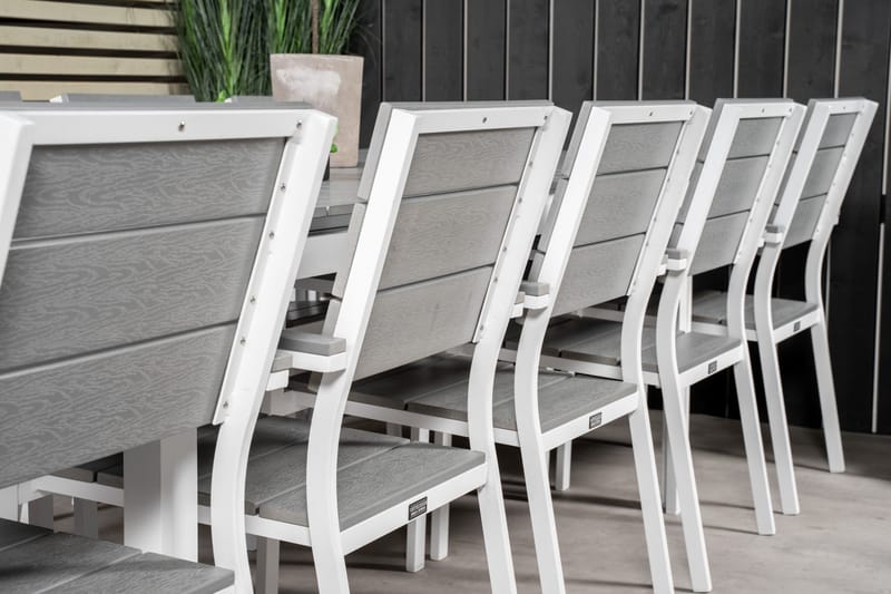 Levels Spisegruppe + 10 stoler - Hagemøbler - Hagegruppe - Spisegrupper hage