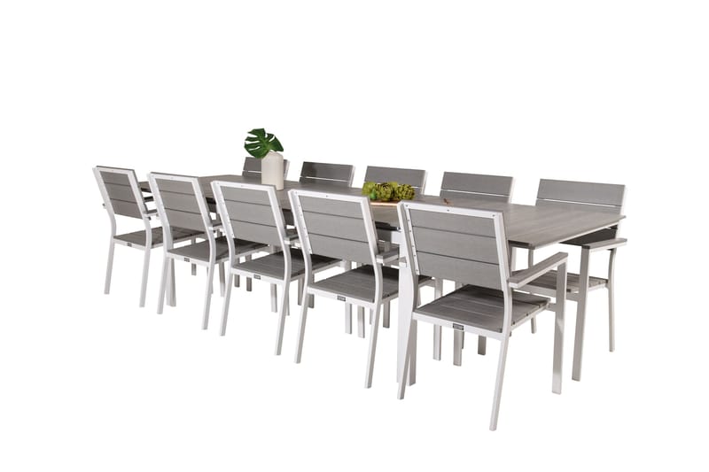 Levels Spisegruppe + 10 stoler - Hagemøbler - Hagegruppe - Spisegrupper hage