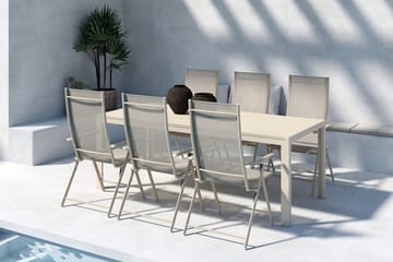 Matgrupp Venture Home Beige Beige 6st - Hagemøbler - Hagegruppe - Spisegrupper hage