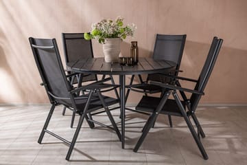 Matgrupp Venture Home Svart Svart 4st - Hagemøbler - Hagegruppe - Spisegrupper hage