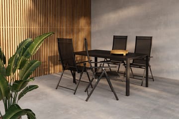 Matgrupp Venture Home Svart Svart 4st - Hagemøbler - Hagegruppe - Spisegrupper hage