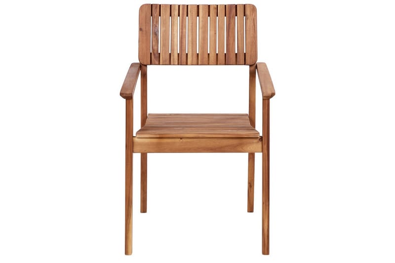 Matsalsset Beliani Agello Ljus trä, 4-Sits, Nej Light wood - Hagemøbler - Hagegruppe - Spisegrupper hage