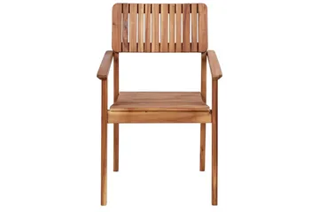 Matsalsset Beliani Agello Ljus trä/beige, 4-Sits, Ja Light wood||Beige - Hagemøbler - Hagegruppe - Spisegrupper hage