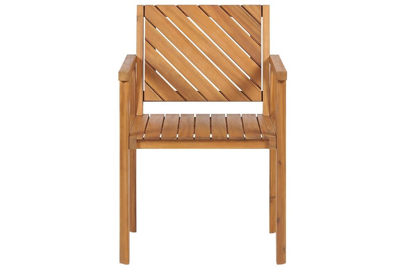 Matsalsset Beliani Baratti 6-Sits Light wood - Hagemøbler - Hagegruppe - Spisegrupper hage