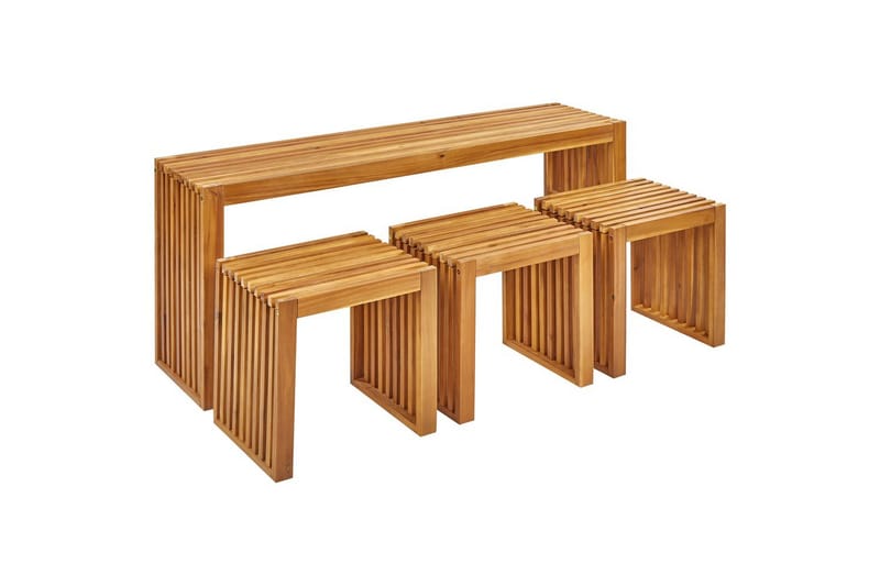 Matsalsset Beliani Bellano 3-Sits Light wood, undefined