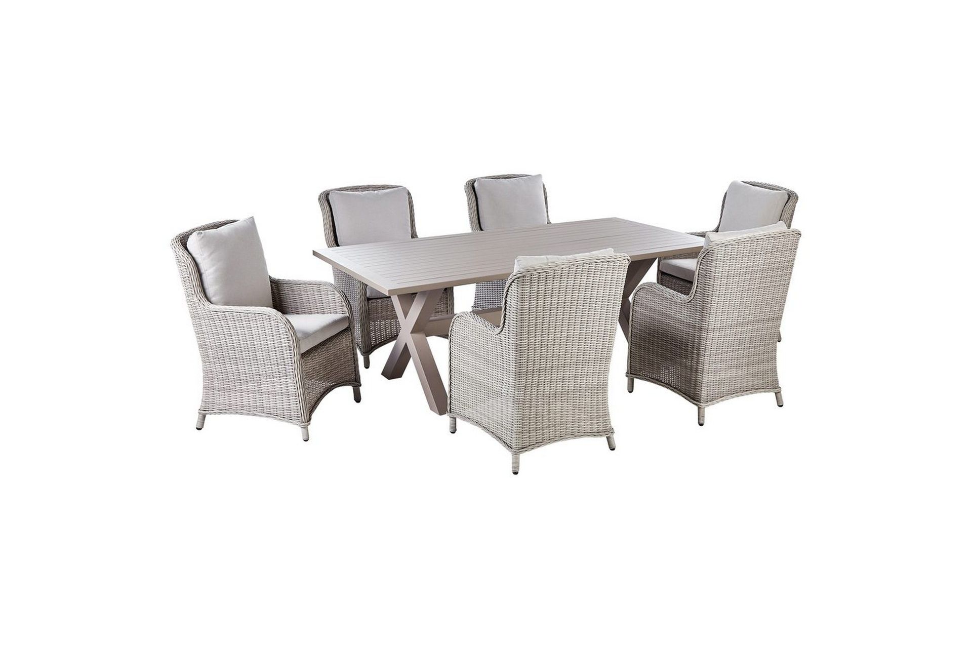 Matsalsset Beliani Cascais Taupe -