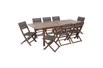 Matsalsset Beliani Cesana Dark wood - Hagemøbler - Hagegruppe - Spisegrupper hage