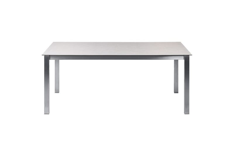 Matsalsset Beliani Cosoleto/Grosseto Grå/Silver, 6-Sits White||Beige||Silver - Hagemøbler - Hagegruppe - Spisegrupper hage