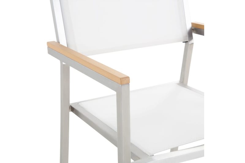 Matsalsset Beliani Grosseto Grafitgrå/Svart/Silver, 6-Sits Grey||White||Silver - Hagemøbler - Hagegruppe - Spisegrupper hage